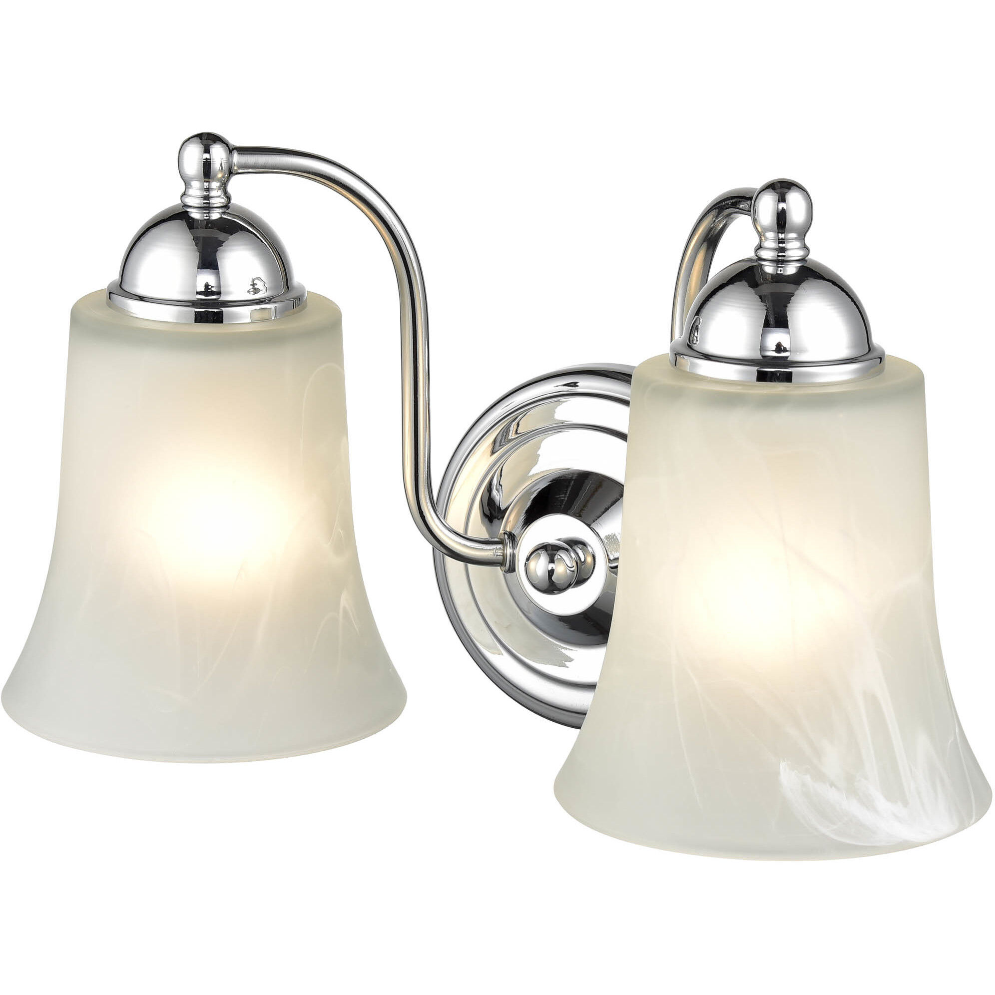 Abelia 2 Light 12 inch Chrome Bathroom Vanity Light Wall Light